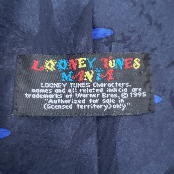 1995 Looney Tunes Mania Basketball Tie - Picture 4 of 4